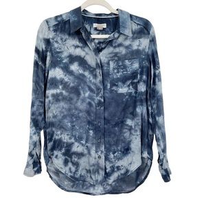 {Anthro} Pilcro Bleach Dyed Shirt